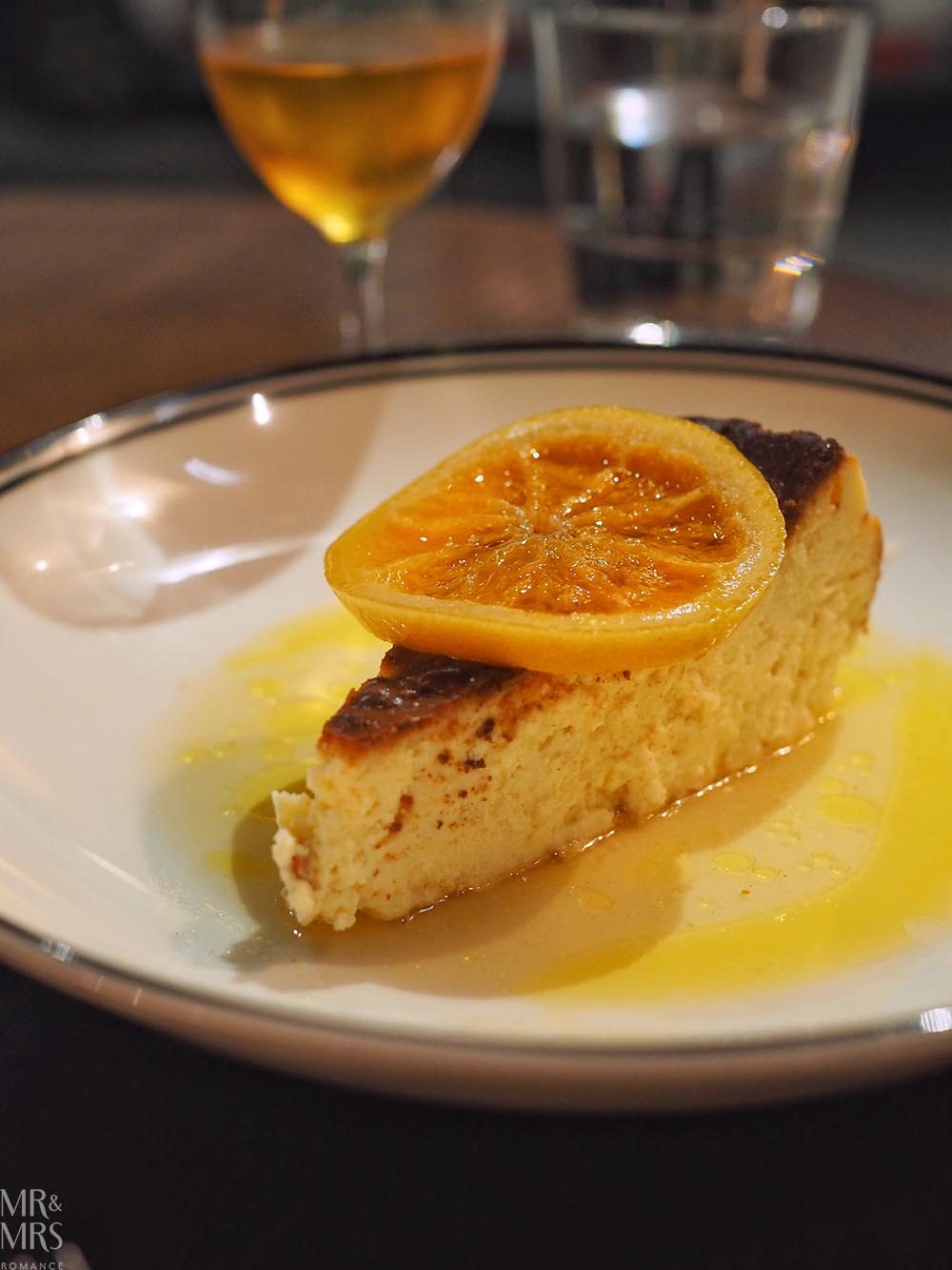 Where to eat in the Sunshine Coast - Market Bistro, Maroochydore - dessert of baked cheesecake