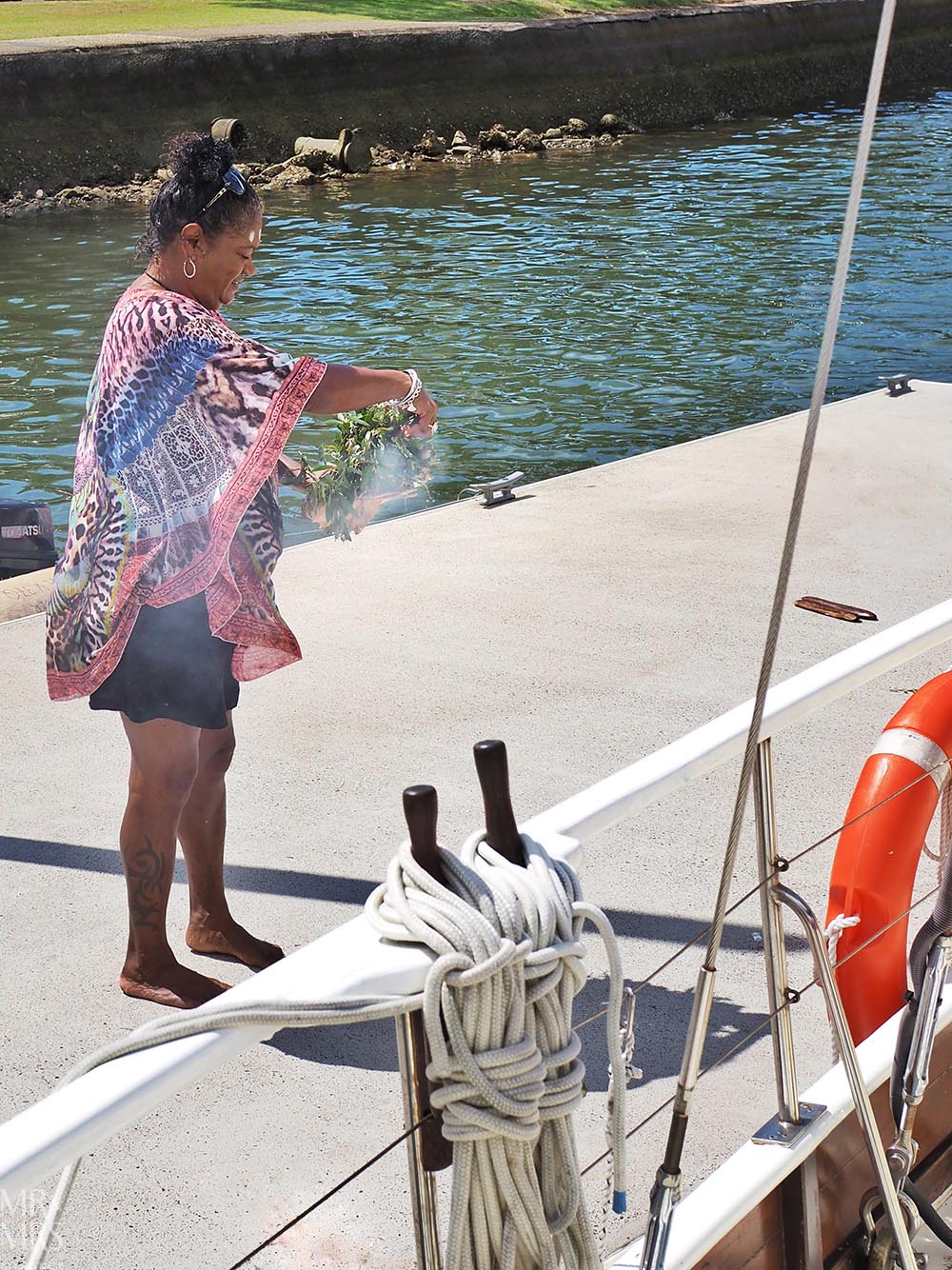 Things to do on the Sunshine Coast - Saltwater EcoTours, Mooloolaba - Auntie Bridgett Chilli welcome to country