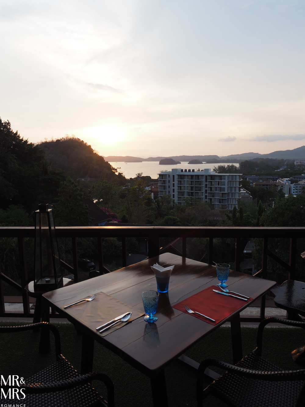 Real Thai food in Krabi - view from Lae Lay Grill at sunset